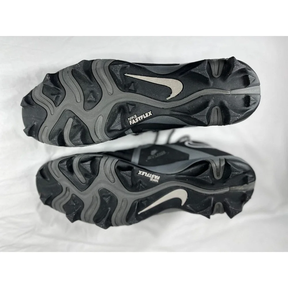 Nike Football Cleats Men's Size 11.5 Alpha Menace 3 Shark Black White CV0582-010